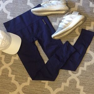 REEBOK navy athletic leggings